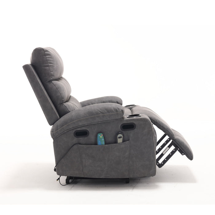Cozy Electric Power Lift Recliner Chair Sofa For Elderly With Vibration Massage And Lumbar Heat