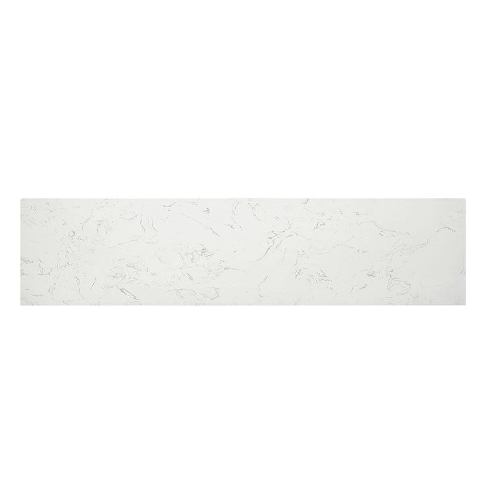 Jaramillo - Server With Fireplace - Engineered Marble & Rustic Espresso