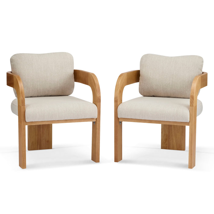 Dining Chairs With Pillow Back (Set of 2)