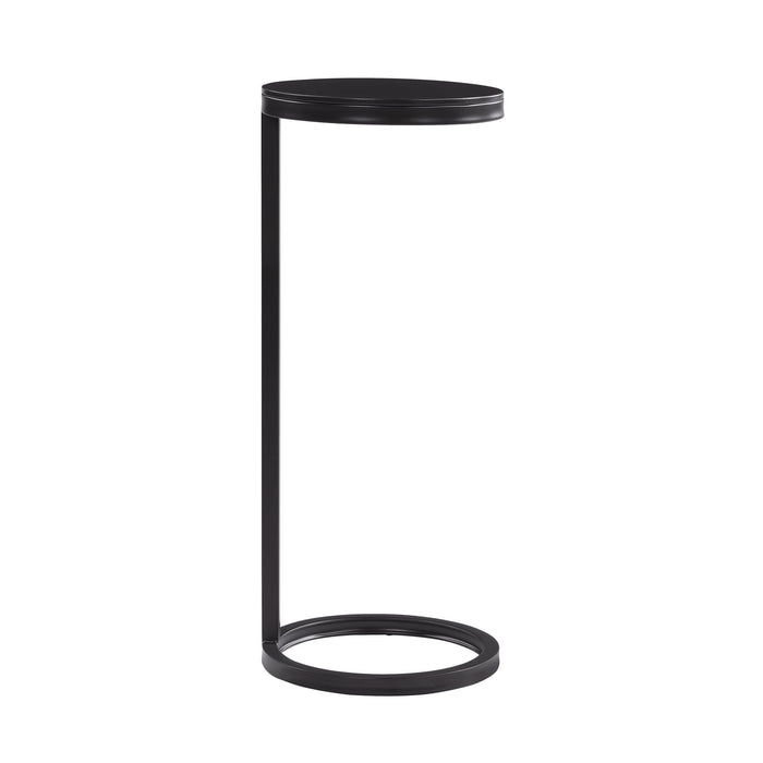 Yancey - Round Metal Accent Table - Antique Bronze