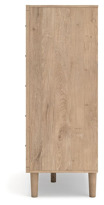 Cielden - Five Drawer Wide Chest - Two-Tone