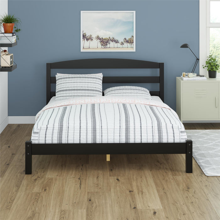 Leighton - Full Size Platform Bed, Low Profile Design - Black