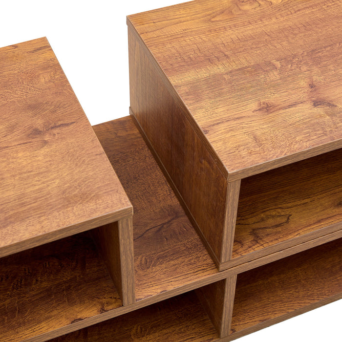 Cube TV Stand With Open Storage And 2 Shelves