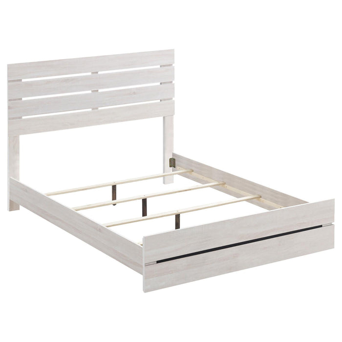 Slatted Headboard Panel Bed