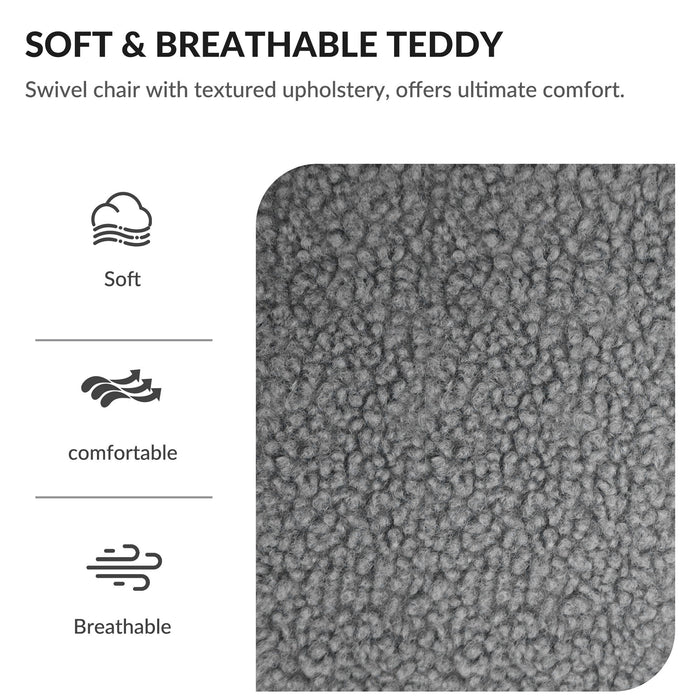 Oversized Swivel Armchair Modern Chair & Single Sofa Lounge, Comfortable Seating For Living Room