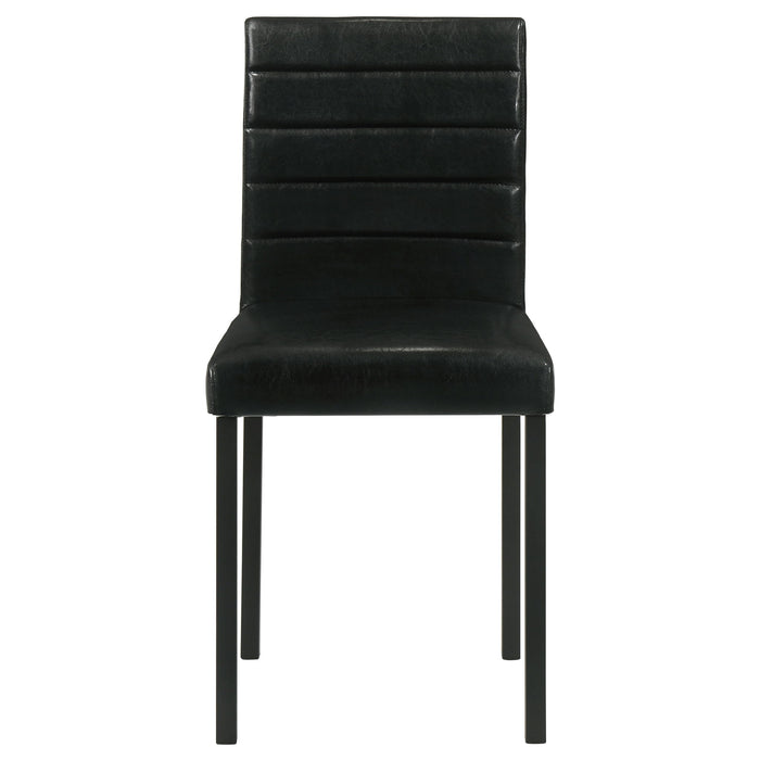 Garza Upholstered Dining Side Chair Black (Set of 4)