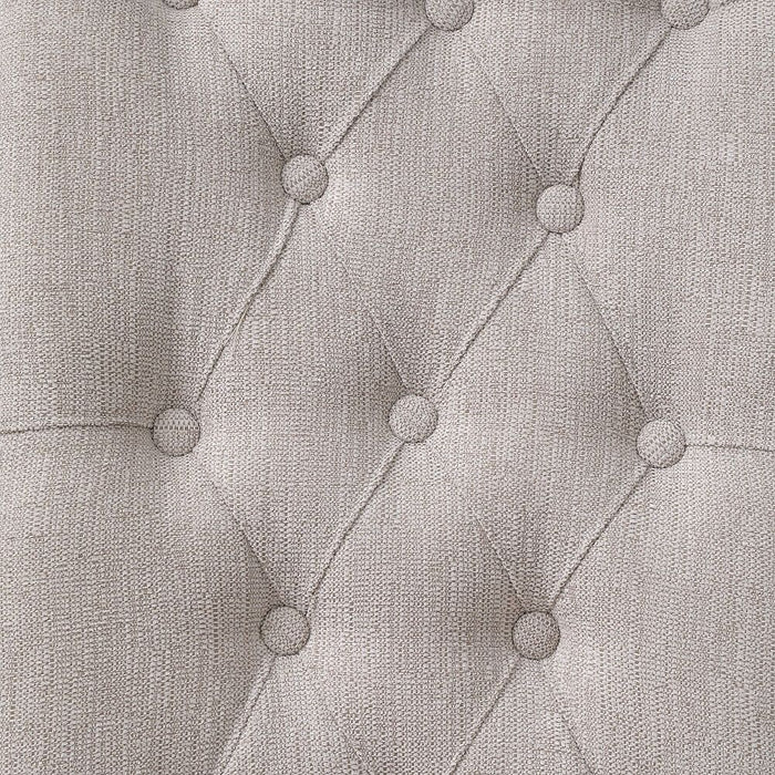 Yabeina - Side Chair Set of 2) - Beige Linen & Gray