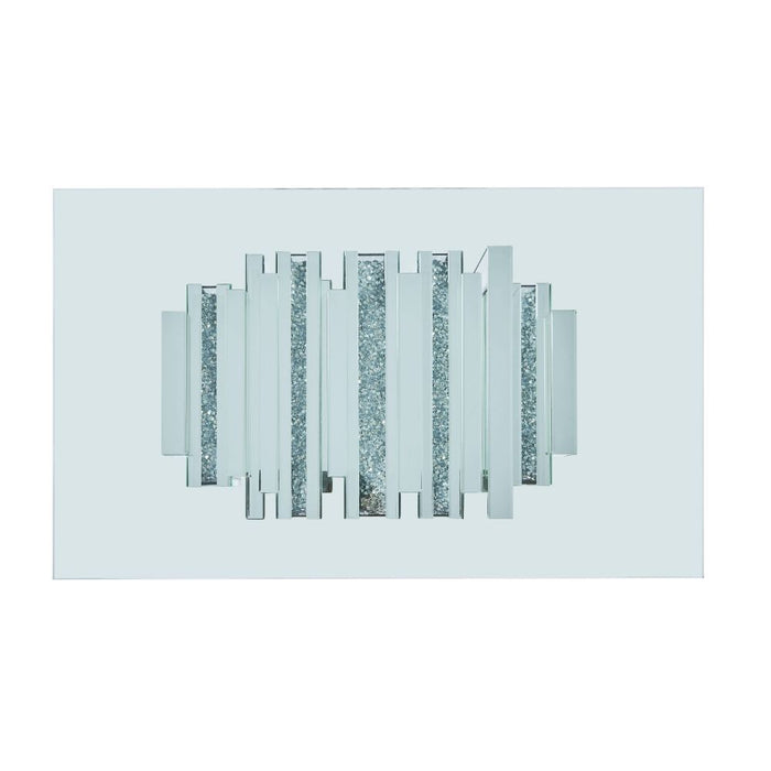 Noralie - 47" X 28" Coffee Table - Mirrored & Faux Diamonds