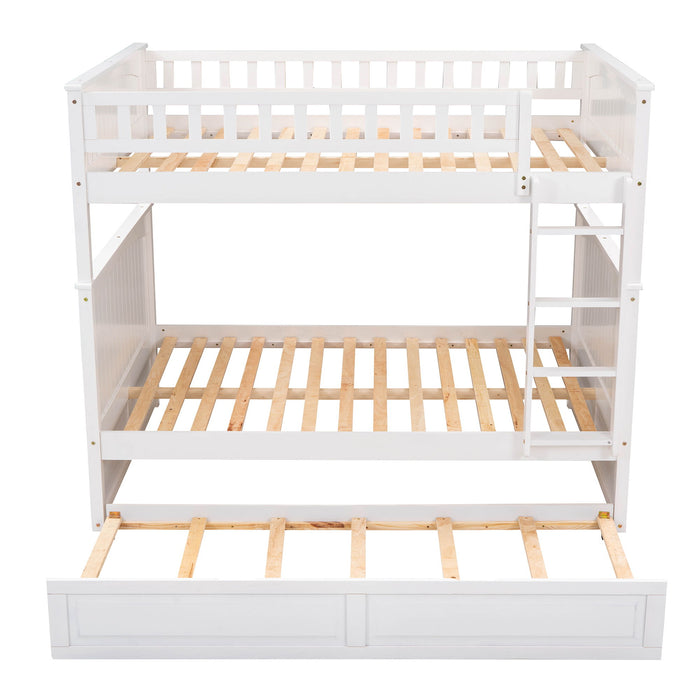 Bunk Bed With Twin Size Trundle, Guardrails
