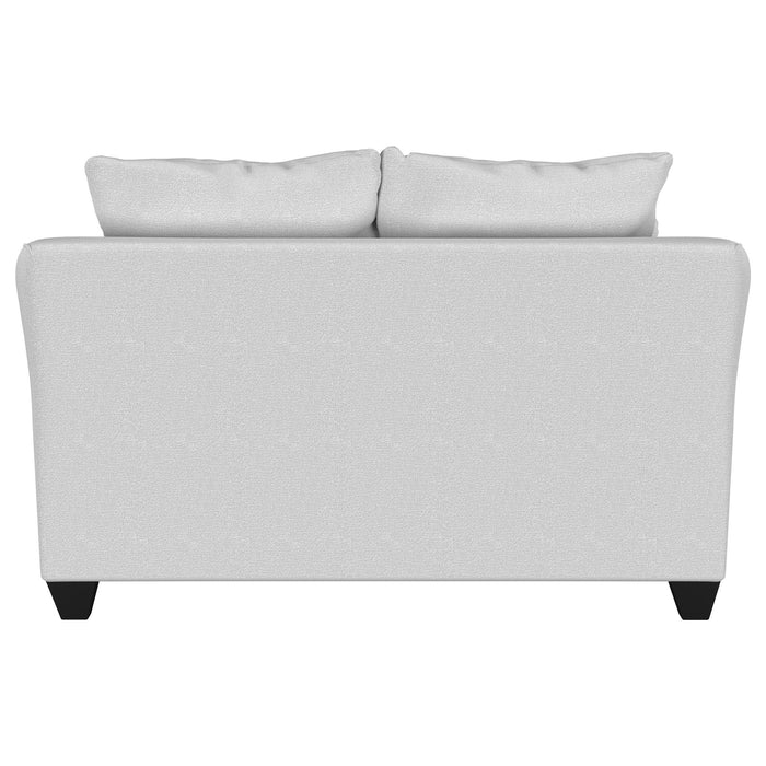 Salizar Upholstered Flared Arm Loveseat Sand