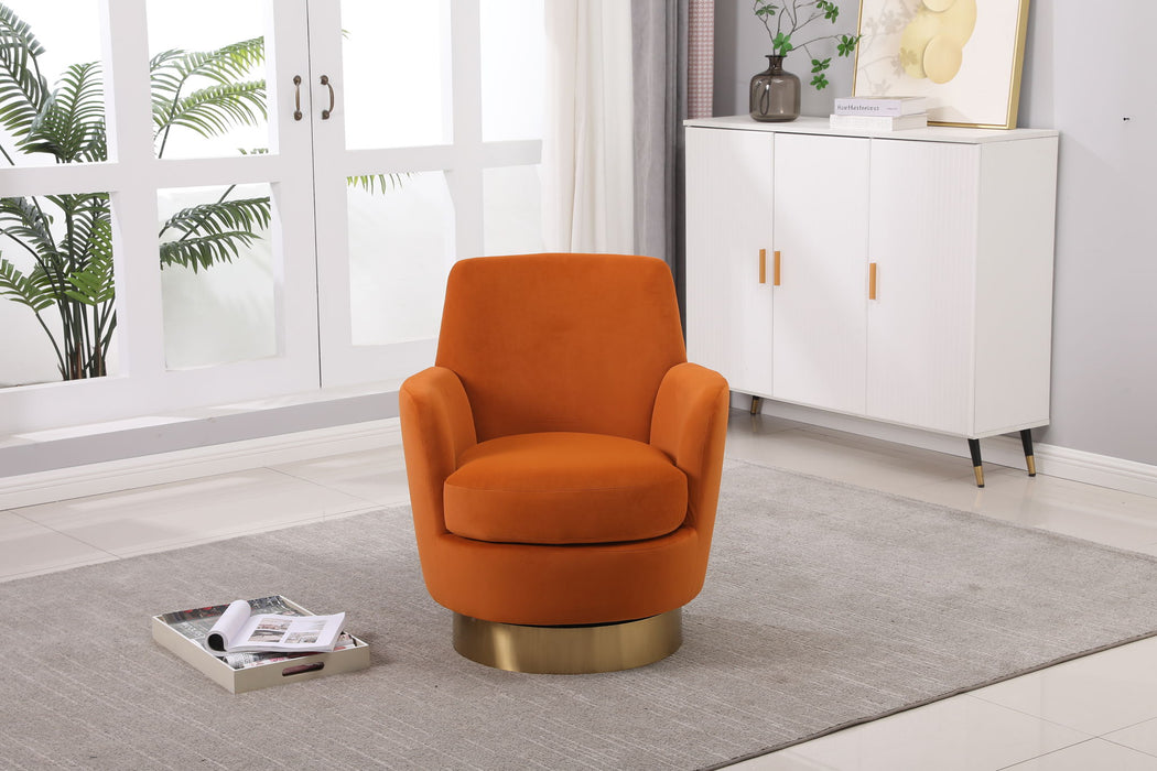 Teddy Swivel Barrel Chair, Swivel Accent Chairs Armchair For Living Room
