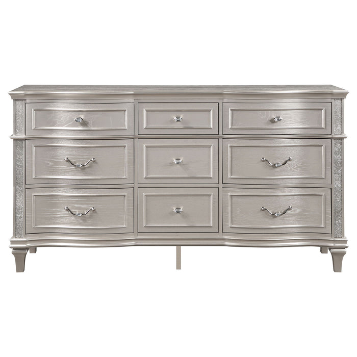 Katerina - 9 Drawer Dresser With Removable Jewelry Tray - Oak