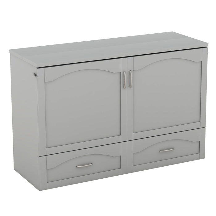 Murphy Wall Bed With Drawer And A Set Of Sockets & USB Ports, Pulley Structure Design