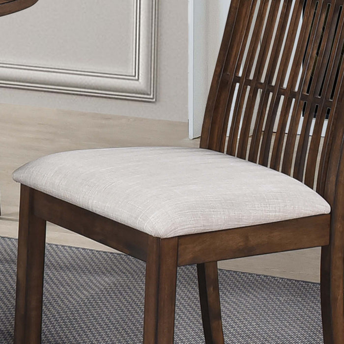 2 Pieces Set Dining Side Chair Rustic Modern Farmhouse Design Retro Design Easy To Assembly - Antique Dark Oak