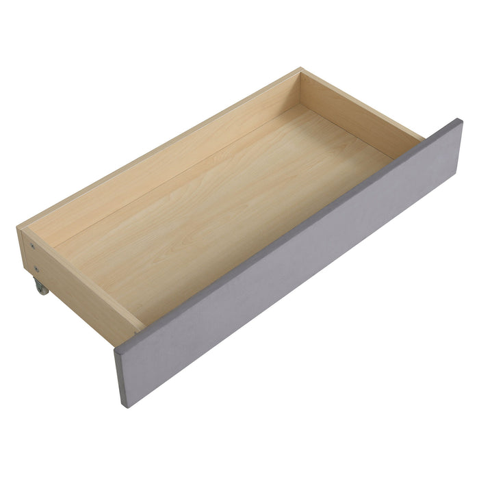 Luxurious Upholstered Platform Bed With Storage Drawers