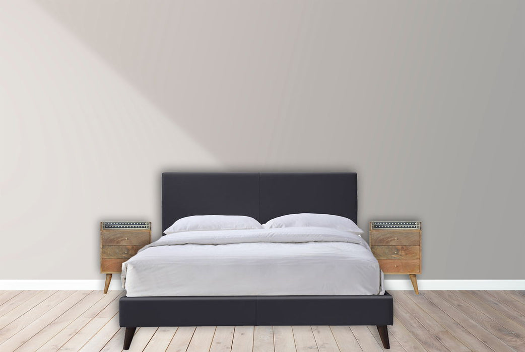 Inlay - Bone Gallery Back Nightstand - Brown