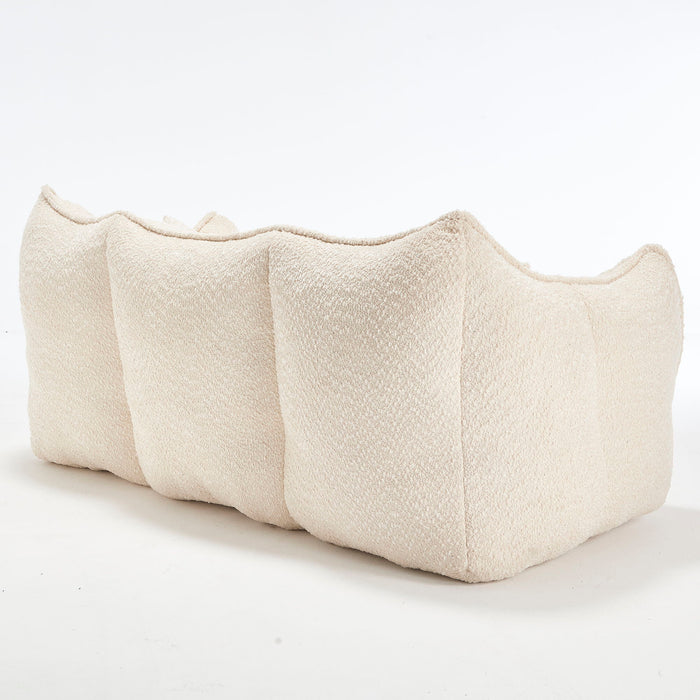 Comfortable Dual Beanbag Chair With High Resilience Foam Core For 2 People