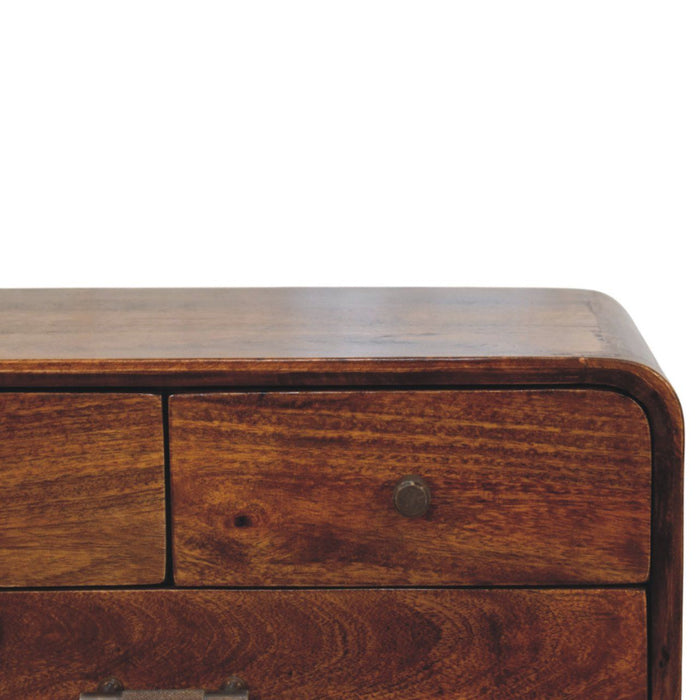 Avora - 3 Drawer Nightstand - Brown