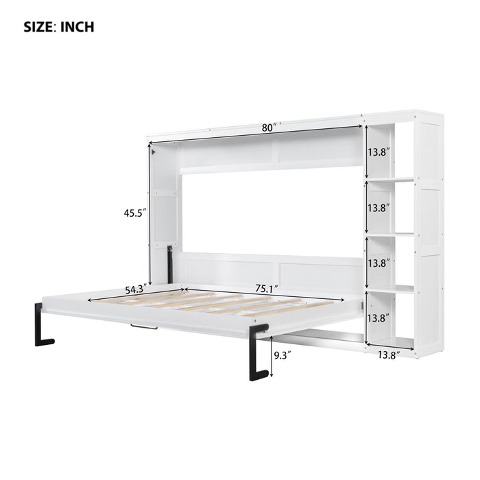 Murphy Bed With Bookshelf And Storage