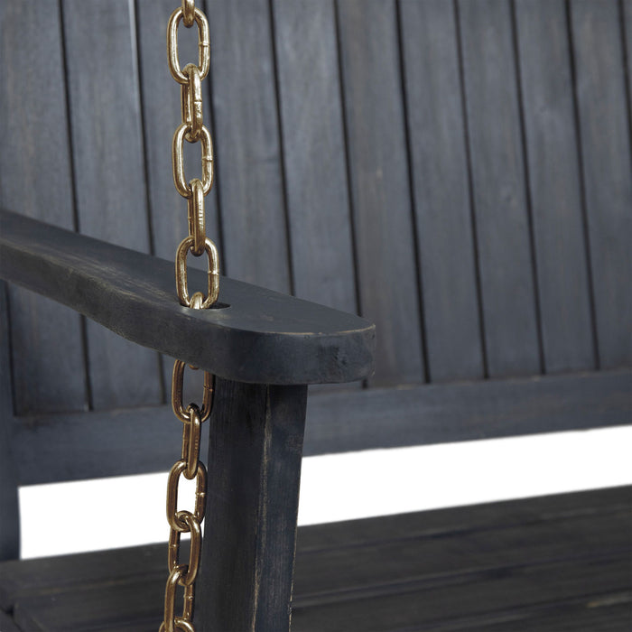 Tambora - Porch Swing Acacia Wood Slat Design