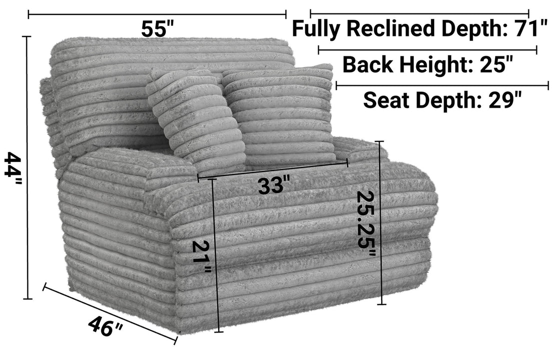 Cushy - Power Headrest Deep Seat Recliner
