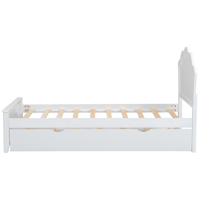 Platform Bed With Headboard And Trundle