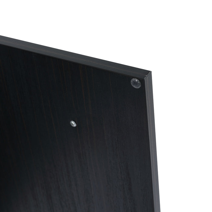 Modern Wall Mounted Bathroom Vanity With Thick Edge Resin Sink And Storage Rack