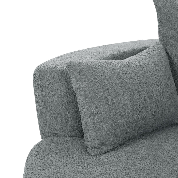 360° Swivel Accent Barrel Chair With 3 Removable Pillows For Living Room