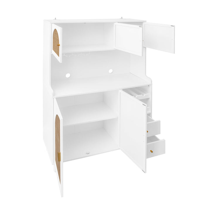 Modern Accent Storage Cabinet For Living Room, Bedroom, Dining Room, Or Study - White