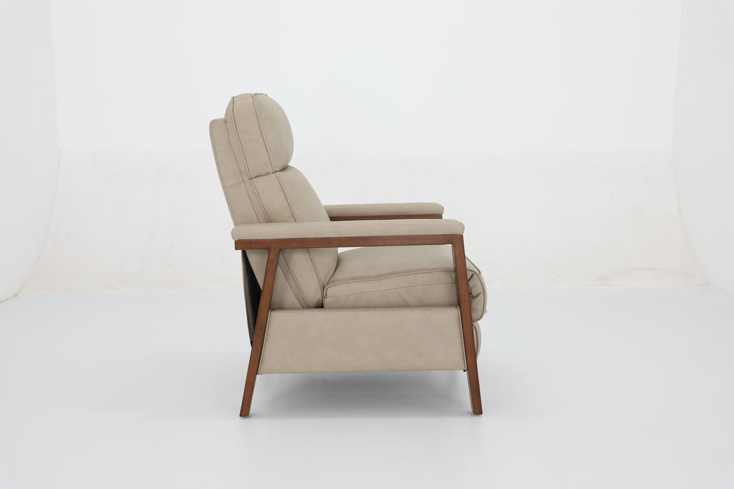 Ashland (B) - Recliner Push Thru The Arm - Cashmere-Stone