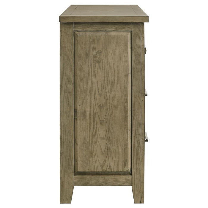 Hazlewood - 6-Drawer Bedroom Dresser Cabinet - Vineyard Oak