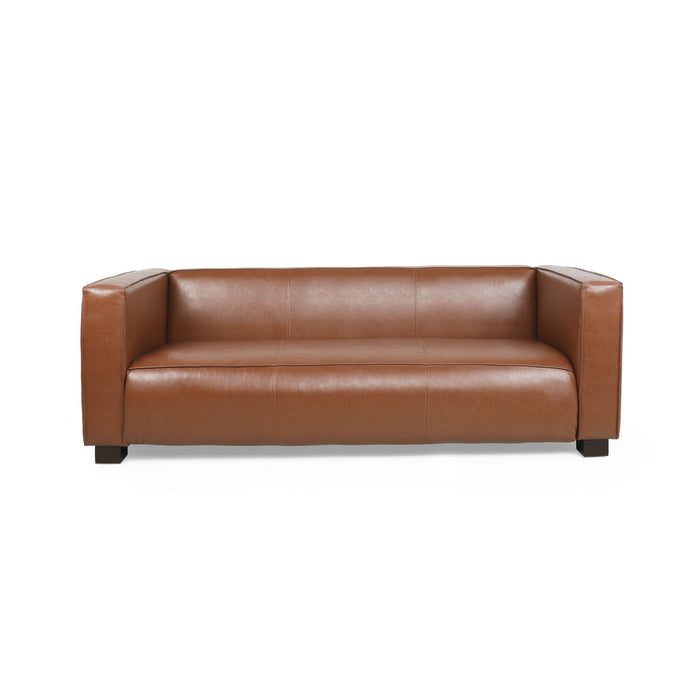 Contemporary 3 Seater Sofa With Tuxedo Design