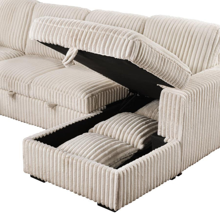 Devonshire - Sleeper Sectional Sofa Storage Chaise