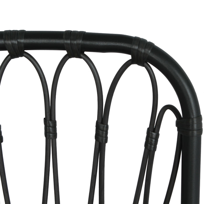 Outdoor Wicker Dining Chairs With Washable Cushion (Set of 2)