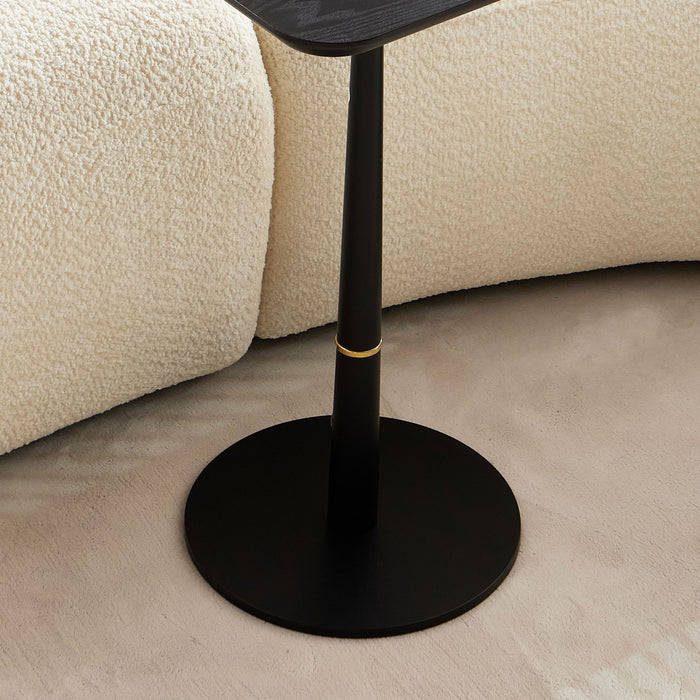 Modern Square Coffee Table And Computer Desk - Black / Gold