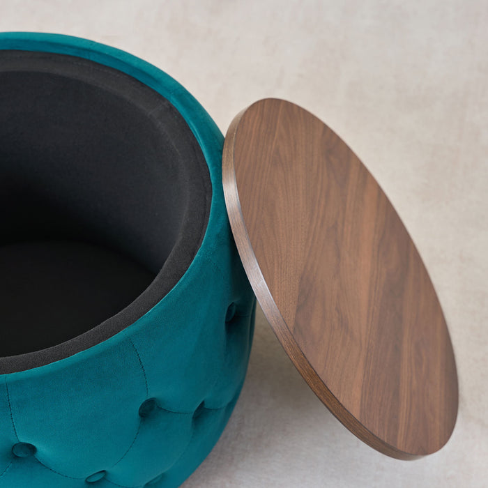 Nesting Ottomans 2 Piece With Tray, 4 In 1 Function