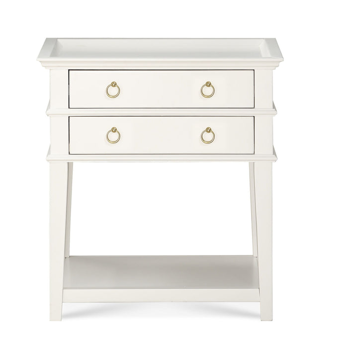 Carmona - 2 Drawer Tray Top Nightstand Pulls