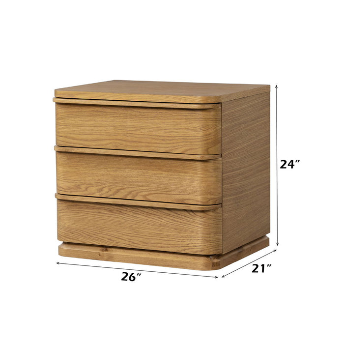 Zoey - Nightstand - Oak