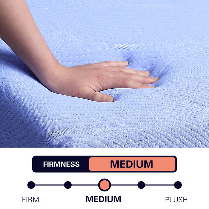Refresh - 12" Hybrid Cooling Fast Responding Latex Foam And Coil Mattress