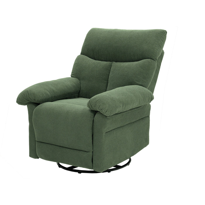 Swivel Rocker Recliner Chair With Manual Recline For Living Room