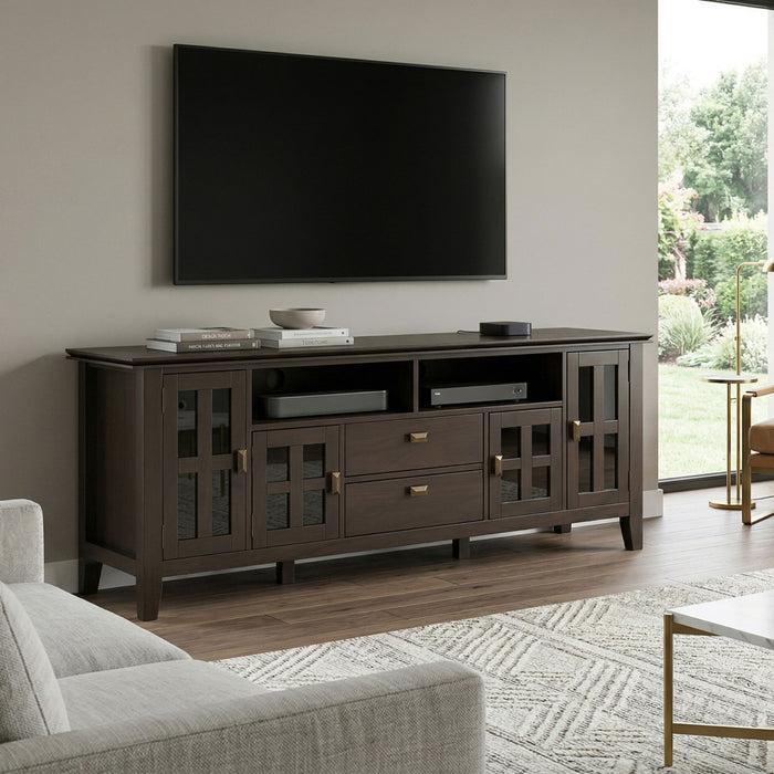 Artisan - TV Media Stand - Tobacco Brown