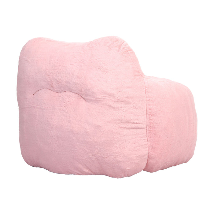Beanbag Sofa Chair With Armrests Stuffed High Density Foam