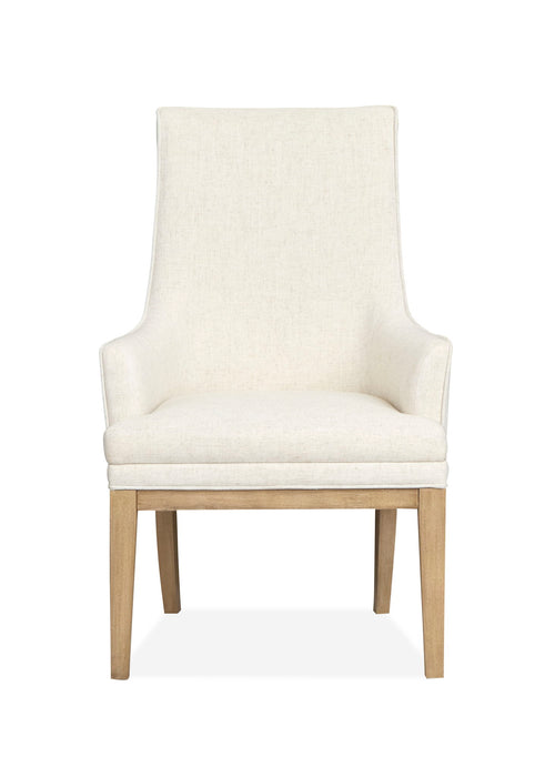 Coventry - Upholstered Host Chair (Set of 2) - Honey Maple