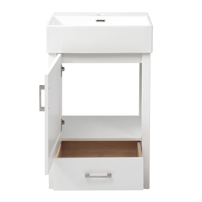 Bathroom Vanity With Sink, Frame And Drawer