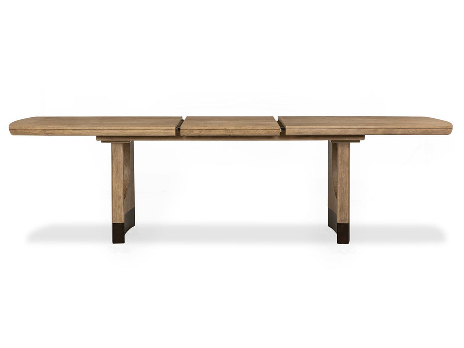 Tristan - Extendable Trestle Dining Table - Swiss Coffee