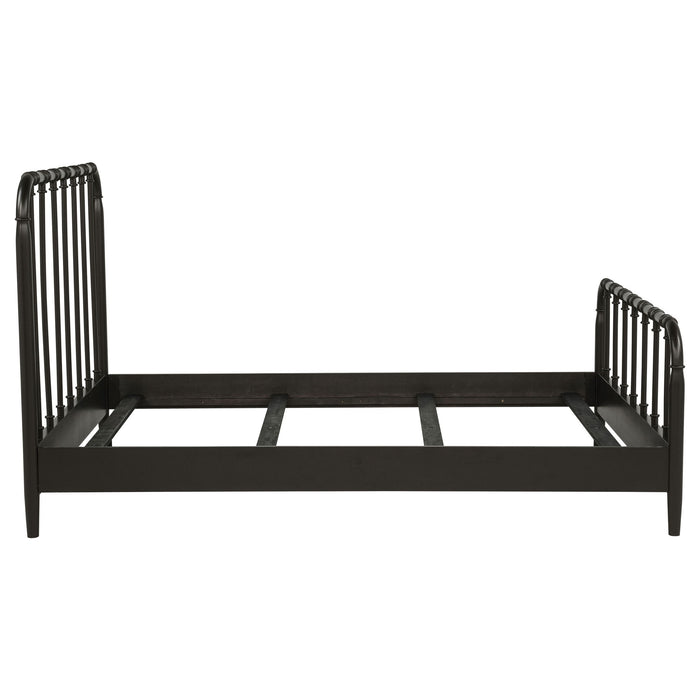 Rocco All Wood Water Pipe Open Frame Queen Bed Dark Bronze