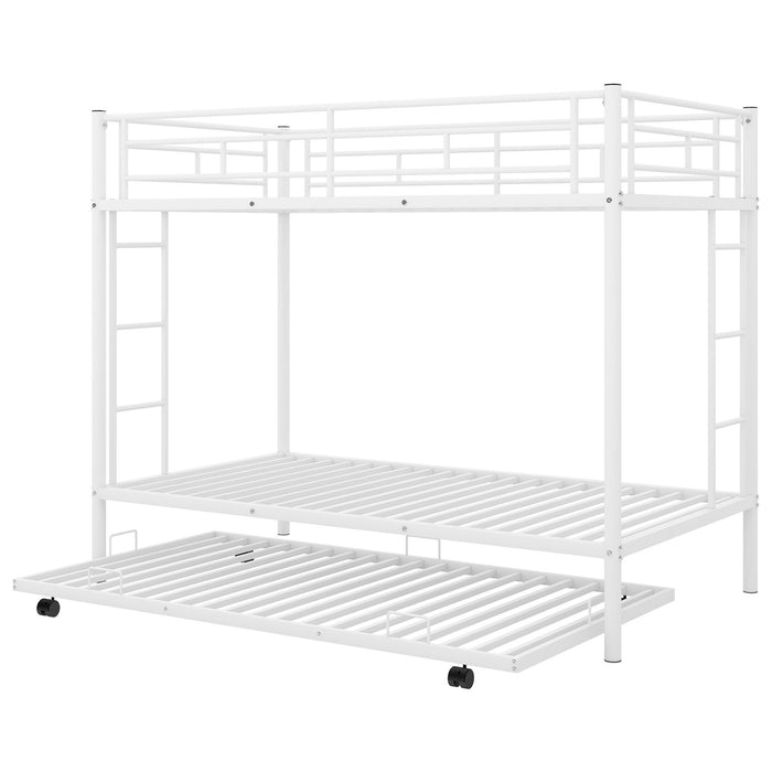 Twin Over Twin Bunk Bed With Trundle