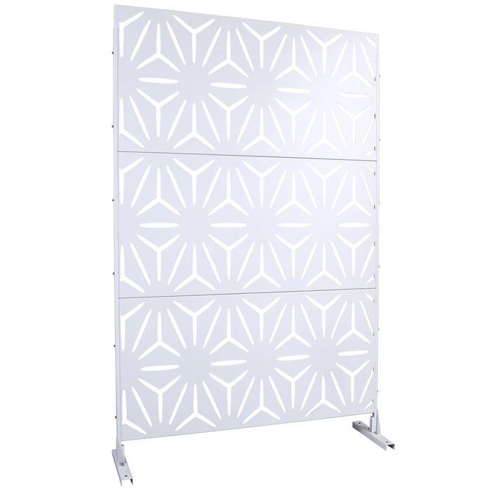 Outdoor & Indoor Metal Privacy Screen, Freestanding Decorative Panels