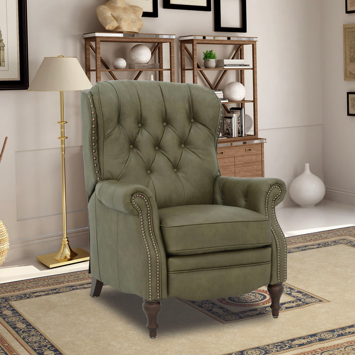 Kendall - Recliner Push Thru The Arm - Oasis-Olive