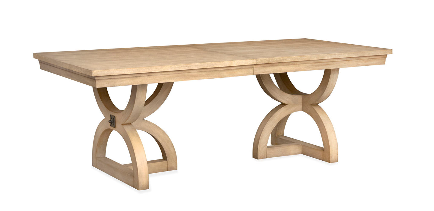 Coventry - Extendable Trestle Dining Table - Honey Maple